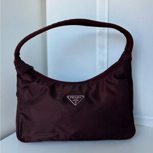 Prada Nylon Burgundy Shoulder bag
